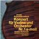 Dmitri Schostakowitsch - Gustav Schmahl, Dresdner Philharmonie, Kurt Masur - Konzert Für Violine Und Orchester Nr. 1 A-moll